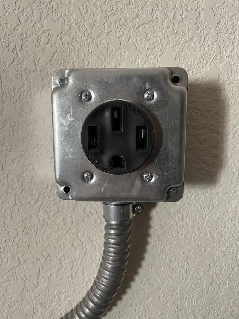 NEMA 14-50 outlet installed for Electrical Panel Upgrade in Walden